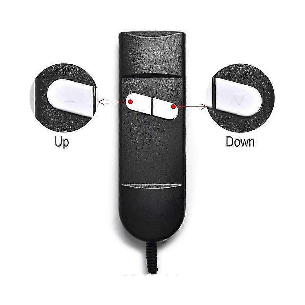 Kikidex (As Show, Elbow) Lift Chair Remote Replacement, 5 Pin 2 Button Power Recliner Remote Replacement Parts For Okin Limos