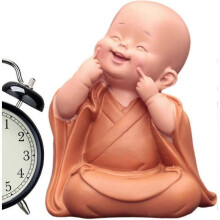 Baby Buddha Statue - Buddha Statue for Kids - Carefree Buddha Statue, Cute Resin Ornament Monk Figurine Zen Decor for Wine Cabinet Tv Cabinet Living R