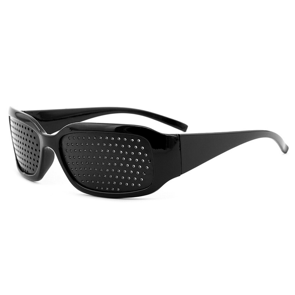 Pinhole Glasses For Eye Training - Black Visual Training Exercises Pinhole Eyewear