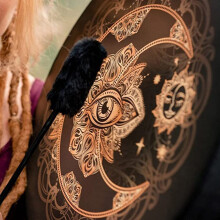 Intricately Crafted Shaman Drum for Deep Soulful Sound Healing