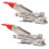 2Pcs Toggle Clamp Pull Riegel Einstellbare 3