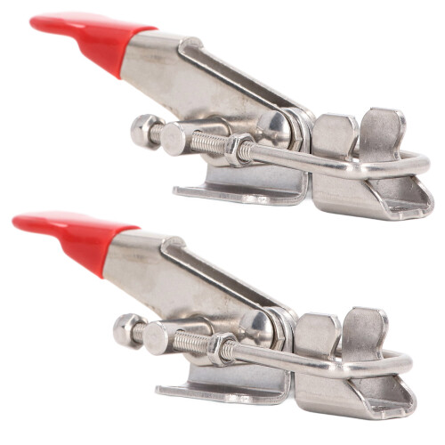 2Pcs Toggle Clamp Pull Riegel Einstellbare 2