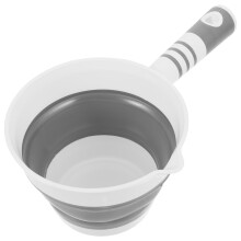 1Stk Kunststoff Wasserlöffel Faltbar Küchen Mehrzweck Grau
