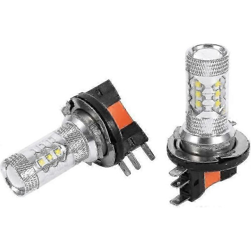 (As show, One size) H15 LED Headlight Bulbs 80W Bright White DRL Replacement 2-Pack 1