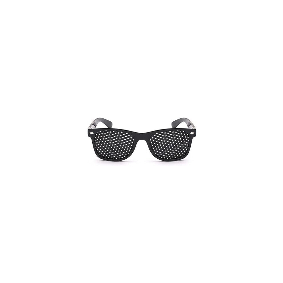 Black Vision Correction Glasses Pc Pinhole Glasses For Anti-Myopia And Anti-Emmetropia Vision Improvement Eyewear