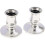 2 Pieces Candle Holder Candlestick Candlestick Base Wedding Decoration - Silver 1