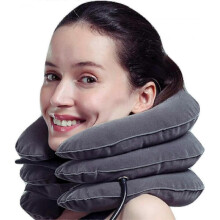 Cervical Neck Stretcher Traction Device, Neck Support Brace, Inflatable & Adjustable Neck Support Pillow Is Ideal for Spine Alignment & Chronic Neck P