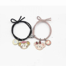 (Qi Qi And Emperor) 1 Pair Of Heart Shaped Magnetic Couple Bracelets