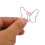 Durable Pink Butterfly Paperclips - Stylish Compact and Multipurpose 3
