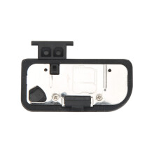 Tapa de la batería D850 negro plástico/metal 0.21oz