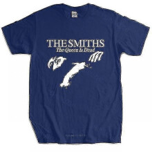 (M, blue) Men Cotton T Shirt Summer Tops The Smiths "the Queen Is Dead" - T-shirt, 1980's Indie, Morrissey Bigger Size Homme Black T-shirt