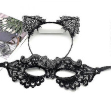(color 19)2pcs Sexy Lovely Women Fashion Lace Cat Ears Headband Hair Accessories