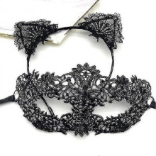 (color 15)2pcs Sexy Lovely Women Fashion Lace Cat Ears Headband Hair Accessories