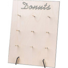 (30*40cm) Wooden Donut Stand Display Doughnut Holder Donuts Rack Wall Rack Holder Durable Donut Holder For Wedding