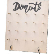 (37.6*45cm) Wooden Donut Stand Display Doughnut Holder Donuts Rack Wall Rack Holder Durable Donut Holder For Wedding