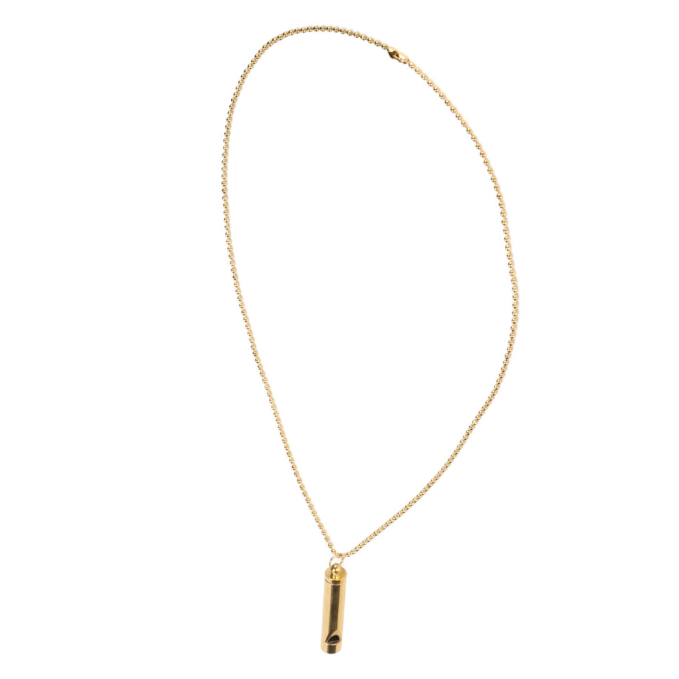 Gold Deep Breathing Meditation Necklace For Stress Relief Finish