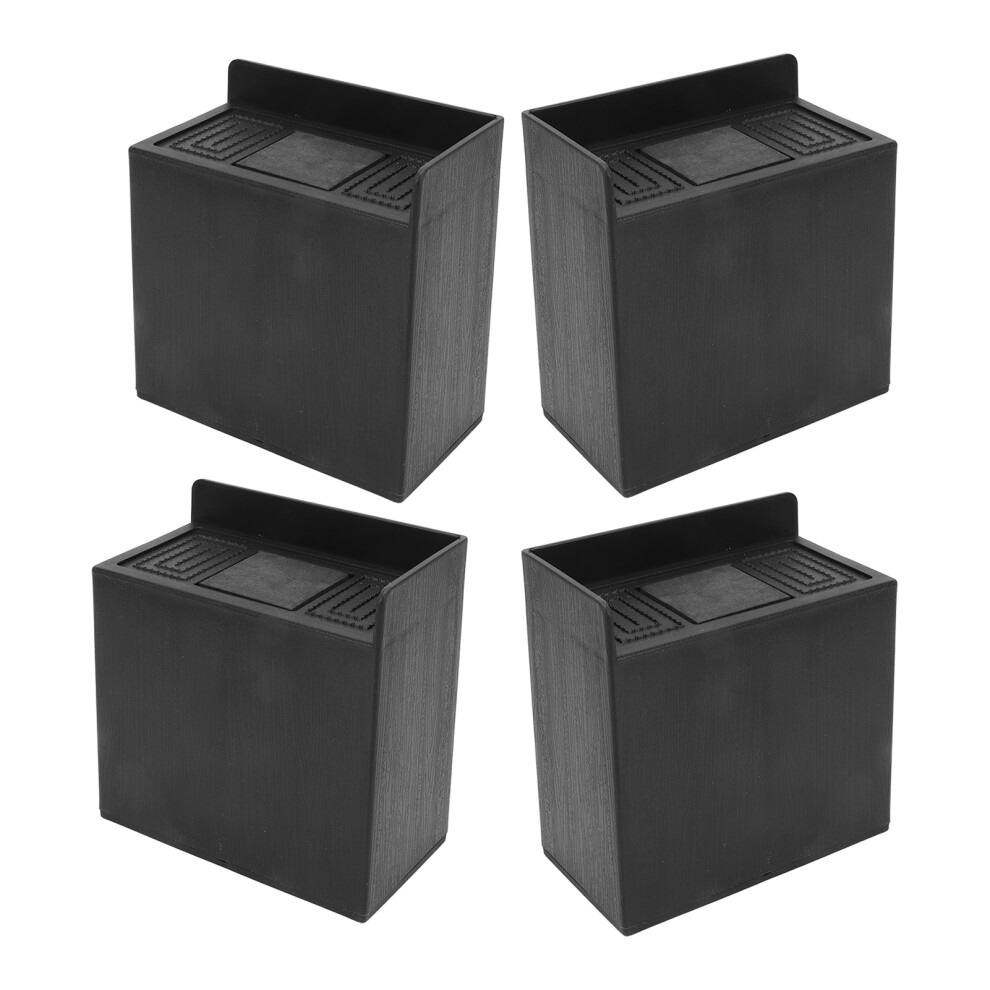 Heavy Duty L-Shaped Bed Risers 4In - Supports Up To 2200Lbs 9361356853964