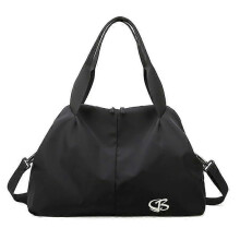 Sport Gym Bag Fitness Travel Duffel with Dry Wet Compartments, Crossbody Shoulder Bag, Unisex Men Women CarryOn Weekender, Black