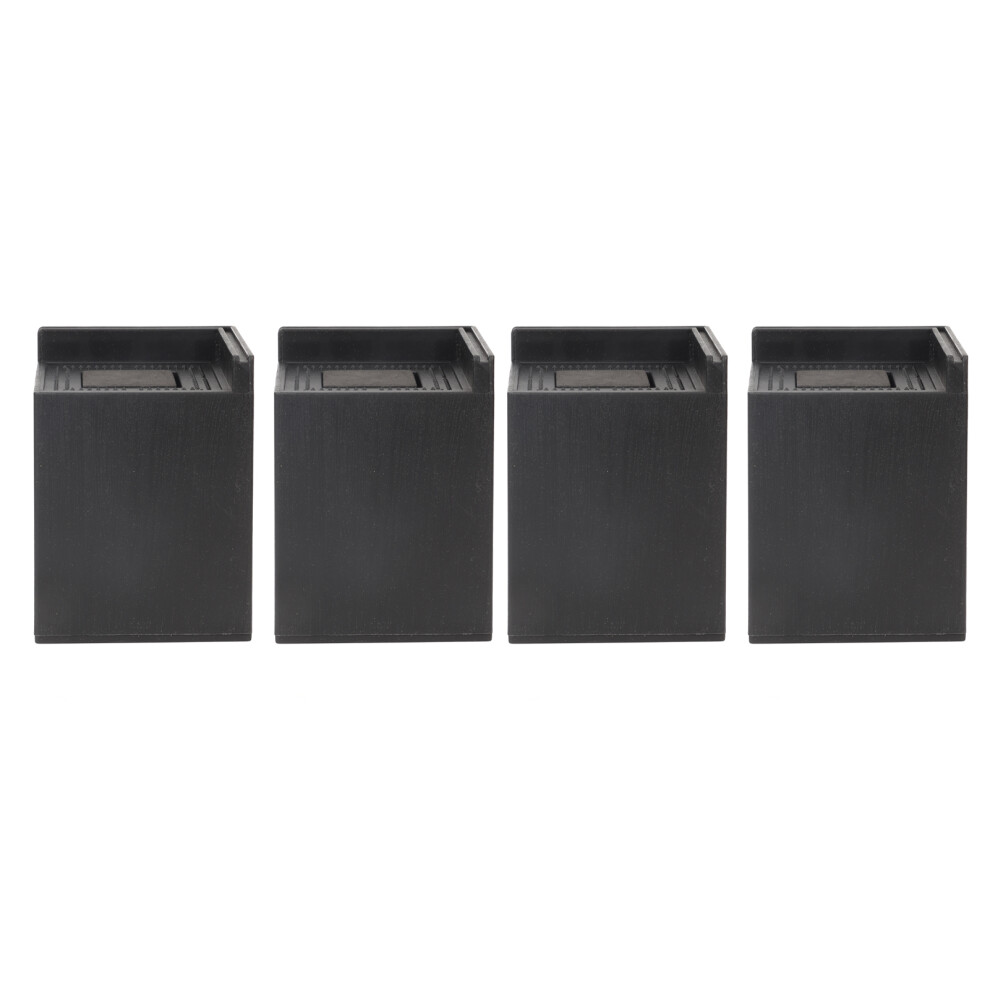 4PCS Sofa Risers Square 4in, Black, 10.5cm Height, Plastic & EVA-image-OPC-PMK8WPD-NEW