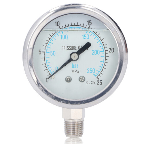 Vakuum-Manometer, klares Zifferblatt,