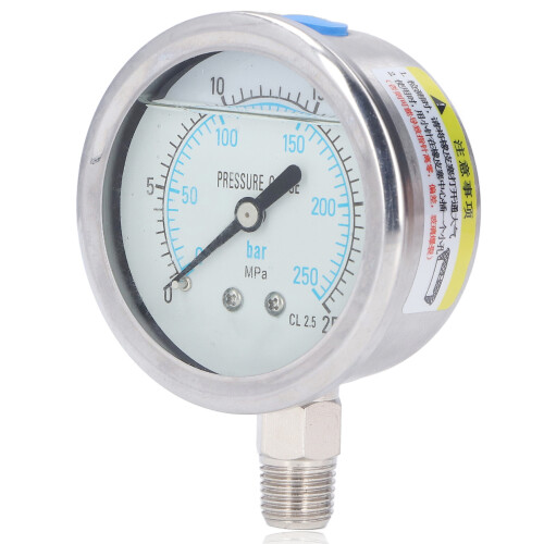 Vakuum-Manometer, klares Zifferblatt, 2