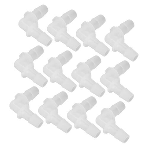 12Pcs Kunststoff Schlauch Barb Fitting Ellenbogen 1