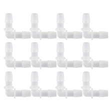 12Pcs Kunststoff Schlauch Barb Fitting Ellenbogen
