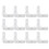12Pcs Kunststoff Schlauch Barb Fitting Ellenbogen 1