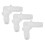 12Pcs Kunststoff Schlauch Barb Fitting Ellenbogen 4