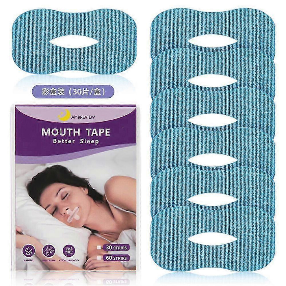 Kikidex (As Show, Skin) 30Pcs Mouth Tape For Anti Snoring For Sleeping, Anti Snoring Mouth Strips For Less Mouth Breathing, Snoring Relief, Sleep Improvement