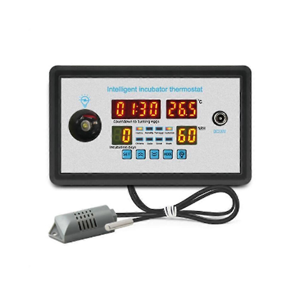 Kikidex (As Show, One Size) Smart Thermostat Digital Zfx-W9002 Thermostat Temperature Humidity Control Incubator 360 Automatic