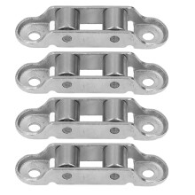 4PCS Edelstahl Pulley Doppel Stick Geräuscharm