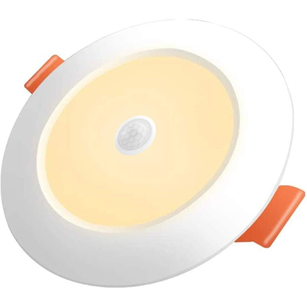 Kikidex (As Show, One Size) Led Recessed Spotlight 12W Warm White 3000K Motion Sensor Led Slim Downlight Diameter 105Mm