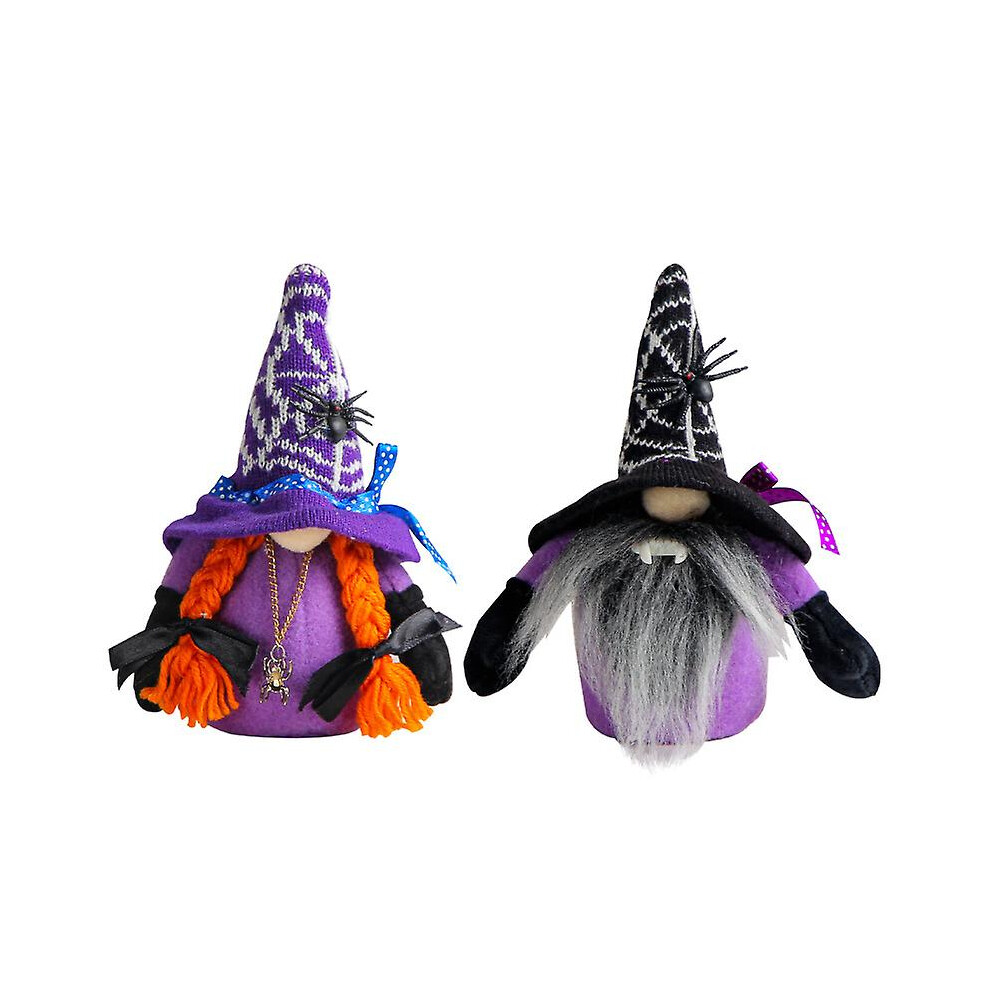 Kikidex (As Show, One Size) 2Pcs Halloween Faceless Vampire Doll Decoration Spider Bat Doll Halloween Party Dress Up