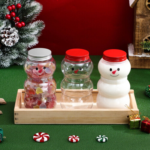 10Pcs Jul Dryckflaskor Festlig Saft Mjölkflaskor Present 2