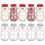 10Pcs Jul Dryckflaskor Festlig Saft Mjölkflaskor Present 10
