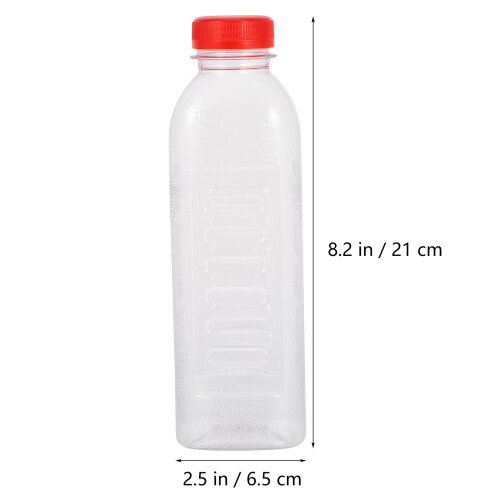 10Pcs 500 Ml Engångsplast Flaskor Flaskor Med 1