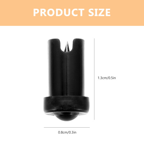 100Pcs Lash Extension Glue Bottle Nozzle Needles Durable Black PP 1