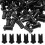 100Pcs Lash Extension Glue Bottle Nozzle Needles Durable Black PP 7