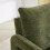 Living And Home Green Chenille Upholstered Accent Chair with Lumbar Pillow 4
