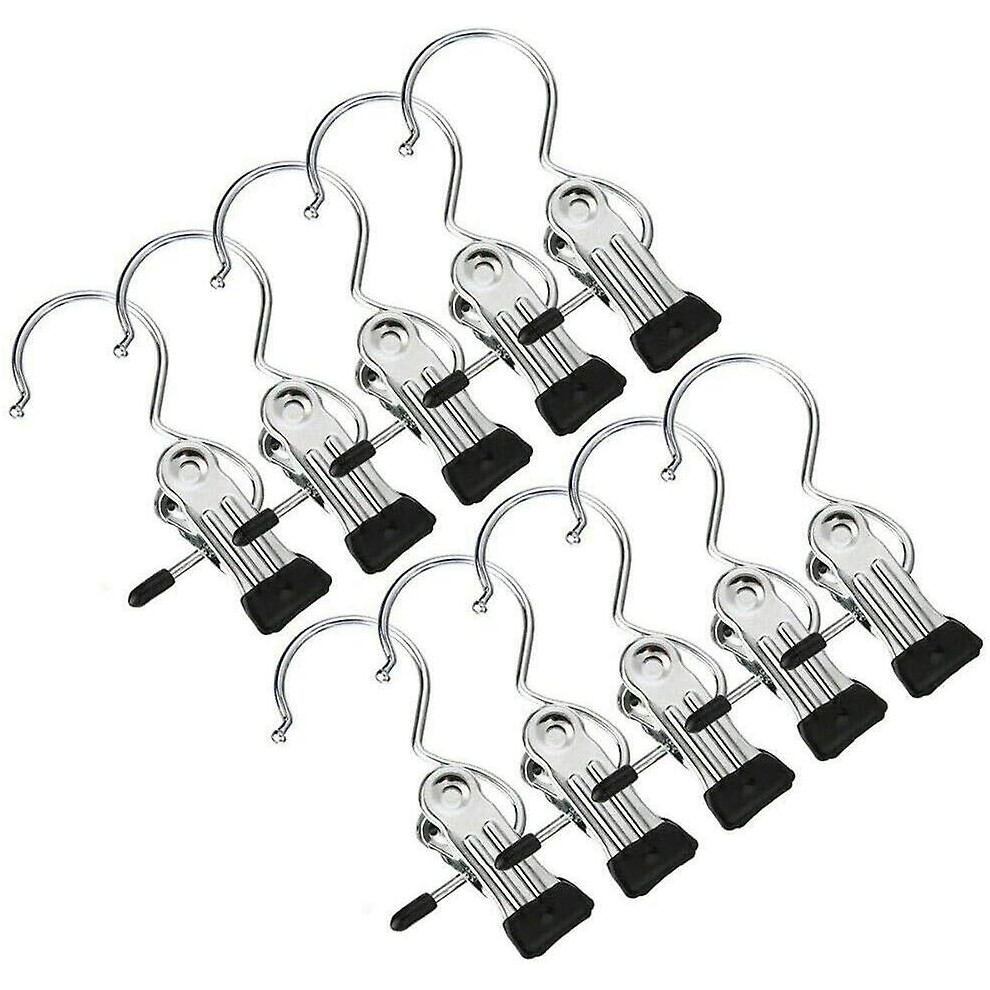 Kikidex (As Show, One Size) Chrome Metal Hangers With Hanging Hook