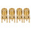 100Pcs RF Koaxialkabel Adapter Weibliche Coax 4
