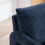 Living And Home Blue Chenille Upholstered Accent Chair with Lumbar Pillow 4