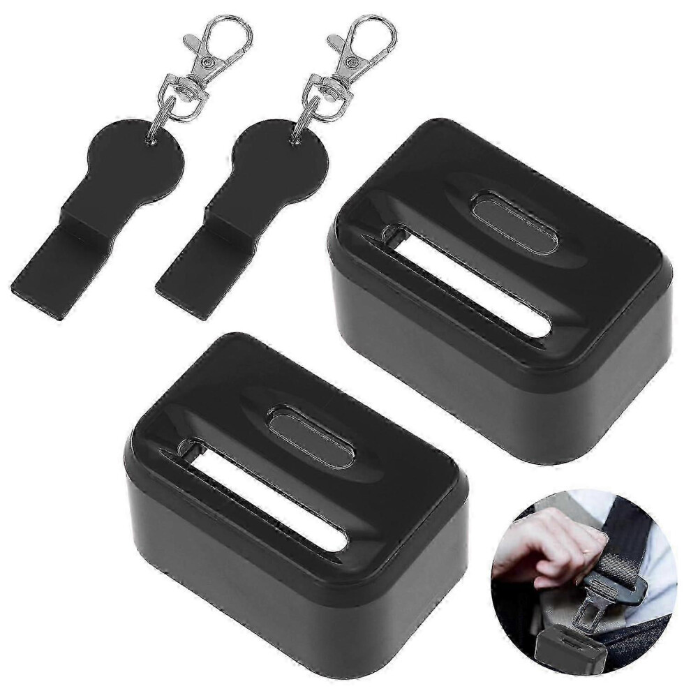 Kikidex (As Show, One Size) 2Pcs Car Seatbelt Buckle Guard, Children Seat Belt Lock Seatbelt Buckle Cover, Happy H