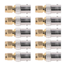 10Pcs RF Koaxialkabel Adapter BNC Buchse auf SMA