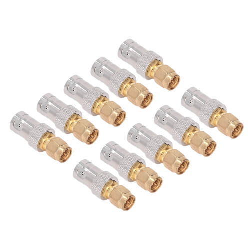 10Pcs RF Koaxialkabel Adapter BNC Buchse auf SMA 1
