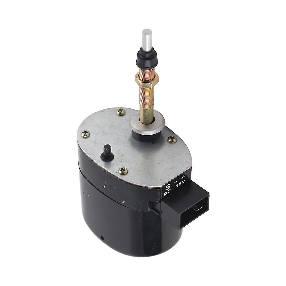 Kikidex (As Show, One Size) Tractor Windshield Wiper Motor, Dc12v Metal Wiper Motor 105 Wiping Range Universal Accessory