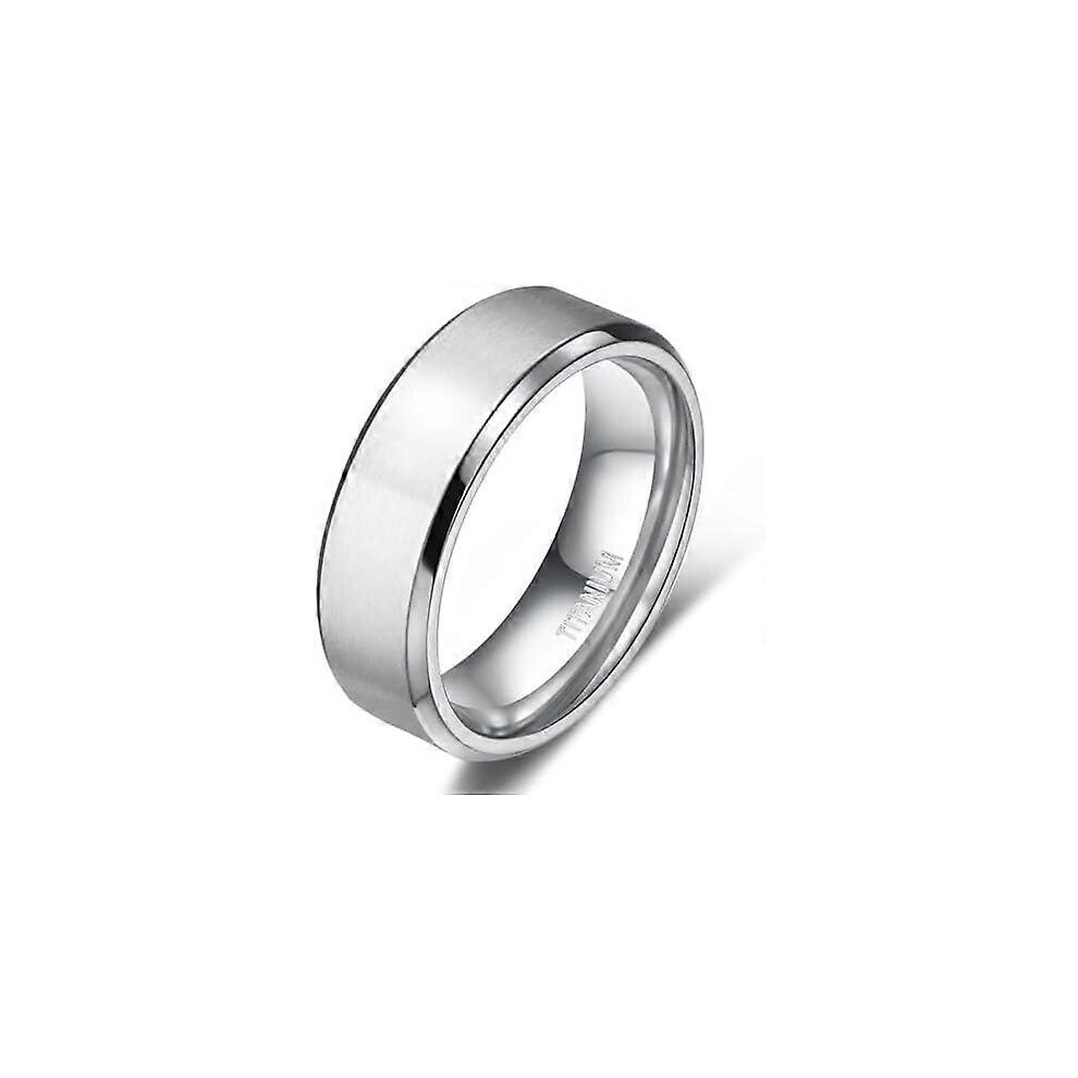 Kikidex (As Show, One Size) Titanium Rings 4Mm 6Mm 8Mm 10Mm Wedding Band In Comfort Fit Matte For Men Women Size 3-15