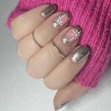 Korte vierkante valse nagel Volledige dekking Stick on Nails