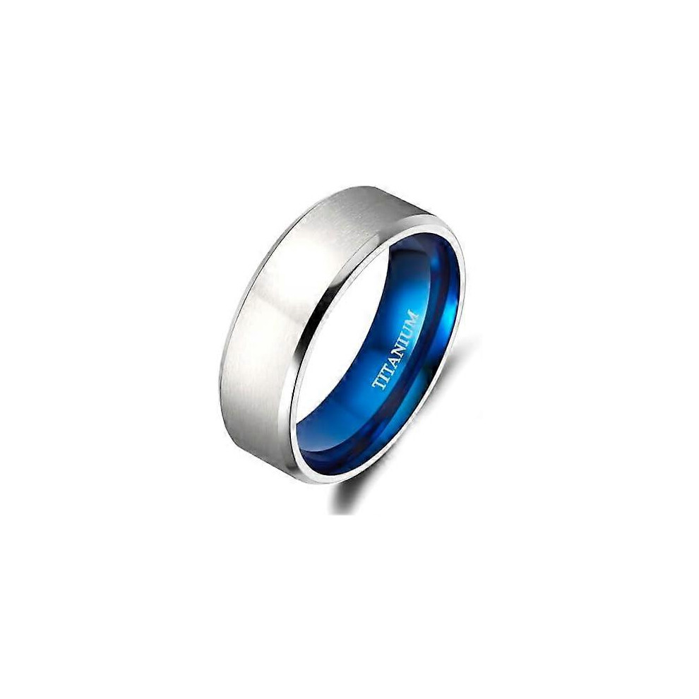 Kikidex (As Show, One Size) Titanium Rings 4Mm 6Mm 8Mm 10Mm Wedding Band In Comfort Fit Matte For Men Women Size 3-15